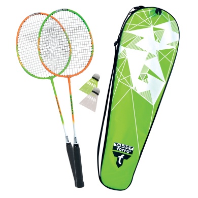 Talbot Torro Zestaw Badmintonowy 2-Attacker (2x Rakiety, 2x Piłki, 1x Torba)